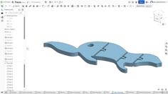 Otter Flexi Keychain 3D Printer Model