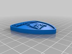 Lamborghini Logo Keychain 3D Printer Model