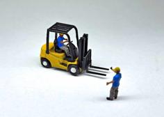 N Scale Large Forklift 3D Printer Model