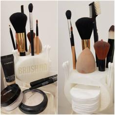 Brush HQ: Make Up Brush Organizer 3D Printer Model