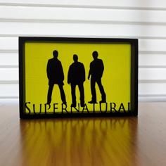 Supernatural Silhouette Art 3D Printer Model