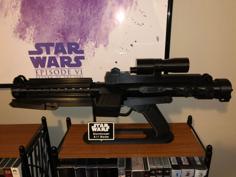 Stormtrooper E-11 Blaster Stand 3D Printer Model