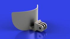 Shark Ridill Chin Camera Mount 3D Printer Model