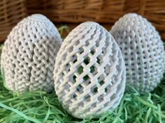 Three Lattice Easter Eggs 3D Printer Model