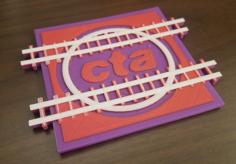 CTA Coaster 3D Printer Model