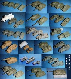 1:200 Tanks And Vehicles – Pack 2 3D Printer Model