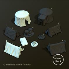 28mm Camp Set 3D Printer Model