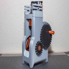 4 Stroke Engine Modell Complete 3D Printed 3D Printer Model