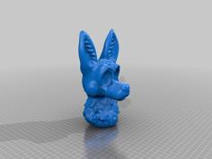 Fursuit Head Toony 3D Printer Model