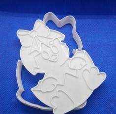 Cookie Cutter Easter Chicken 3D Printer Model