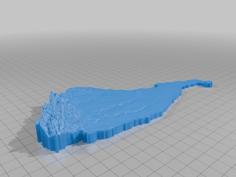 Tukipo Catchment 3D Topographic Model 3D Printer Model