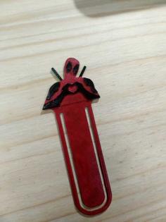 Dead Pool Señalador/bookmark 3D Printer Model