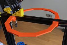 Ender 3 V2 Halo Light Led Strip Holder 3D Printer Model