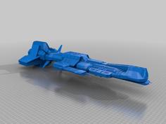 Aurora Class Battleship From Stargate 3D Printer Model