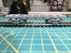 Platform / Flatbed Wagon In H0 Scale With American Coupler 3D Printer Model