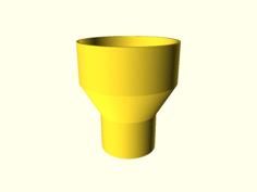 Simple Parametric Funnel 3D Printer Model