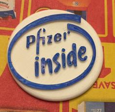 Pfizer Inside Badge 3D Printer Model