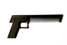 Pistol-shaped Comb 3D Printer Model