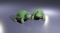 Mr And Mrs Turtle – Little Desktop Couple – Remixable 3D Printer Model