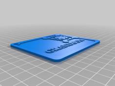 Customizable Toy Envelope With Stamp With Optional Tag Hole 3D Printer Model