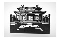 HANOK Korea House Picture Wall Decoration 3D Printer Model