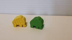 Carcassonne Safari Elephant Meeple 3D Printer Model