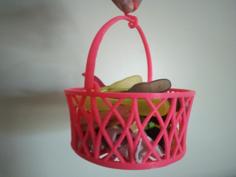 Basket With Handle 3D Printer Model