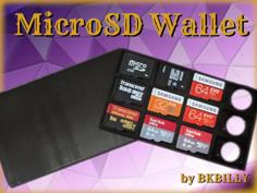 MicroSD Card Wallet (Locks In Place) 3D Printer Model