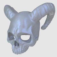 Horned Skull – Full Scale (Work In Progess) 3D Printer Model