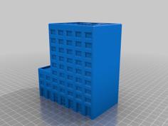 6mm Office Tower 6A – Hexed And Hexless 3D Printer Model