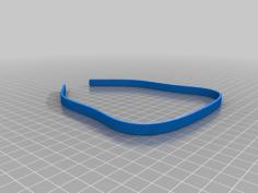 Simple Face Shield Stay 3D Printer Model