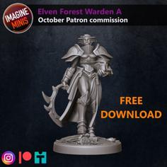 Elven Forest Warden – A 3D Printer Model