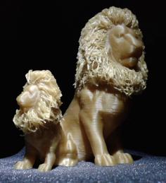 Hairy Lion 3D Printer Model