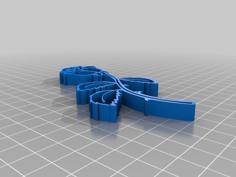 Rose With Thorns Outline 3D Printer Model