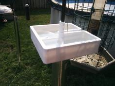 Bird Bath – Pole-attached. 3D Printer Model