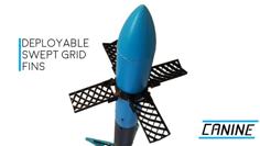 Deployable Swept Grid Fin 3D Printer Model