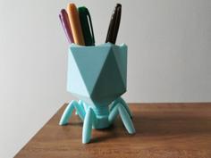 T4 Bacteriophage Pen Holder 3D Printer Model