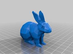 Low Poly Bunny Rabbit 3D Printer Model