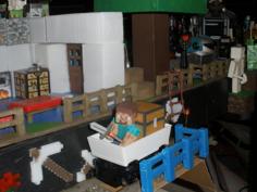 Mine Cart For LEGO Train Scale To Minecraft Toy Steve. 3D Printer Model