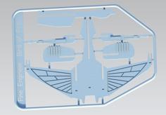 Star Trek Klingon Bird Of Prey Kit Card 3D Printer Model