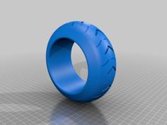 Electric Off-road Skateboard Tire 3D Printer Model