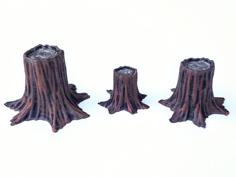 Wood Stump 3D Printer Model