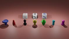 Dice And Pawn 3D Printer Model