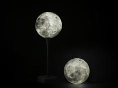 Moon Lamp With Base 3D Printer Model