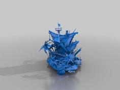 Pirate Island – Man-o-war – Terrain 3D Printer Model