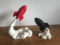 Cosmos Retro Rocket No1 3D Printer Model