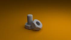 M3 Nut And Bolt 3D Printer Model