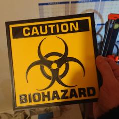 Biohazard Sign 3D Printer Model