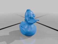 Homer Rubber Ducky 3D Printer Model