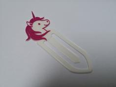 Unicorn Bookmark 3D Printer Model